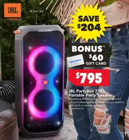 Harvey Norman JBL PartyBox 710 portable party speaker offer