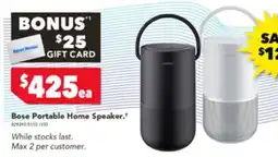 Harvey Norman Bose Portable Home Speaker offer