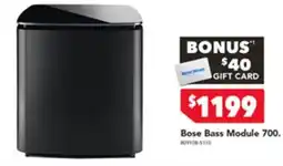Harvey Norman Bose Bass Module offer