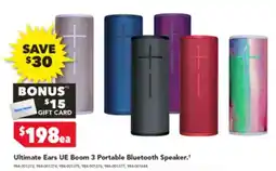 Harvey Norman Ultimate Ears UE Boom 3 Portable Bluetooth Speaker offer