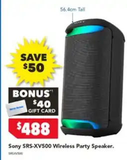 Sony SRS-XV500 Wireless Party Speaker