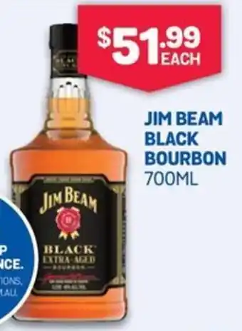 Bottlemart JIM BEAM BLACK BOURON 700ML offer