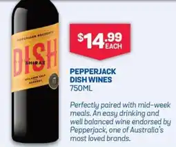 Bottlemart PEPPERJACK DISH WINES 750ML offer