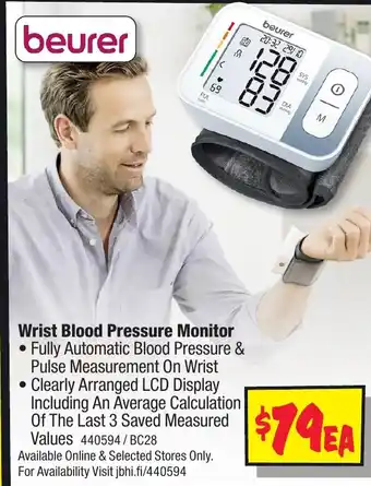 JB Hi-Fi Wrist Blood Pressure Monitor offer