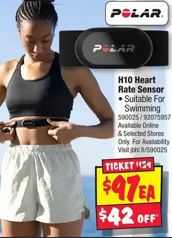 JB Hi-Fi H10 Heart Rate Sensor offer