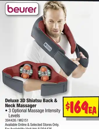 JB Hi-Fi Deluxe 3D Shiatsu Back & Neck Massager offer