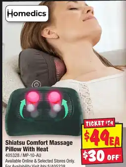 JB Hi-Fi Shiatsu Comfort Massage Pillow With Heat offer