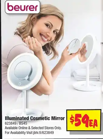 JB Hi-Fi Illuminated Cosmetic Mirror offer