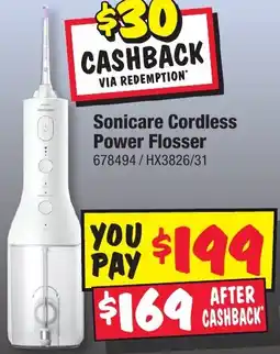 JB Hi-Fi Sonicare Cordless Power Flosser offer