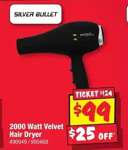 JB Hi-Fi 2000 Watt Velvet Hair Dryer offer