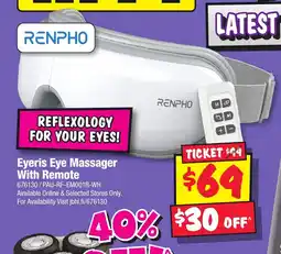 JB Hi-Fi Eyeris Eye Massager With Remote offer