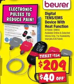 JB Hi-Fi Digital TENS/EMS Device With Heat Function offer