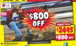 JB Hi-Fi 55" 4K Smart OLED TV offer