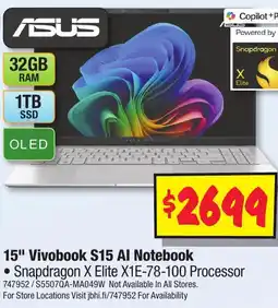 JB Hi-Fi 15" Surface Laptop (7th Edition) offer