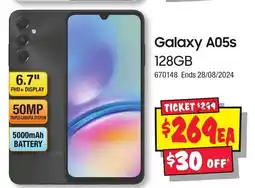 JB Hi-Fi Galaxy A05s 125gb offer