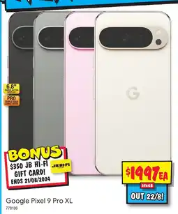 JB Hi-Fi Google Pixel 9 Pro XL offer