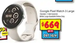 JB Hi-Fi Google Pixel Watch 3 Large offer
