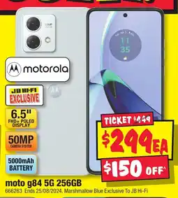 JB Hi-Fi moto g84 5G 256GB offer