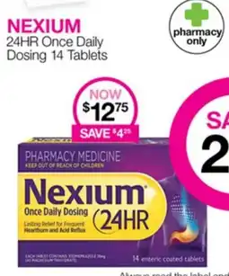 Priceline NEXIUM 24HR Once Daily Dosing 14 Tablets offer