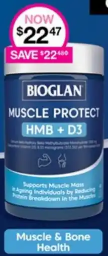 Priceline BIOGLAN MUSCLE PROTECT HMB + D3 offer