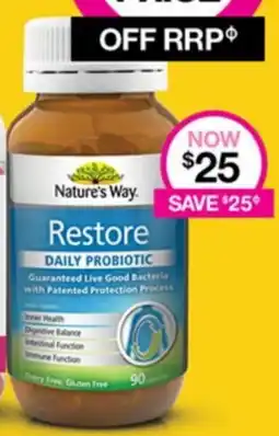 Priceline Nature's Way Restore DAILY PROBIOTIC offer