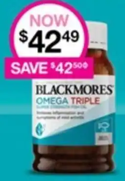 Priceline BLACKMORES OMEGA TRIPLE offer