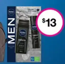 Priceline NIVEA MEN Feeling Deep Clean 2 Piece Set offer