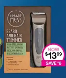 URBANE MESS BEARD AND HAIR TRIMMER