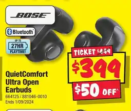 JB Hi-Fi QuietComfort Ultra Open Earbuds offer