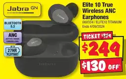 JB Hi-Fi Elite 10 True Wireless ANC Earphones offer