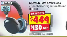 JB Hi-Fi MOMENTUM 4 Wireless offer