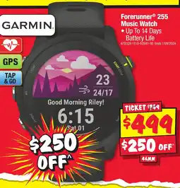 JB Hi-Fi Forerunner 255 Music Watch offer