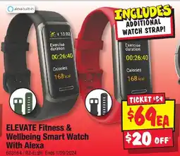 JB Hi-Fi ELEVATE Fitness & Wellbeing Smart Watch With Alexa offer
