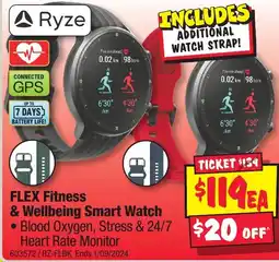 JB Hi-Fi FLEX Fitness & Wellbeing Smart Watch offer
