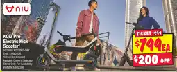 JB Hi-Fi KQi2 Pro Electric Kick Scooter# 602386/KQI2PRO-GRY offer