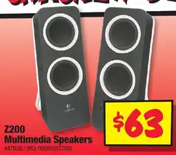 JB Hi-Fi Z200 Multimedia Speakers offer