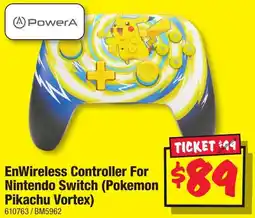 JB Hi-Fi EnWireless Controller For Nintendo Switch Pokemon Pikachu Vortex offer