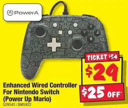JB Hi-Fi Enhanced Wired Controller For Nintendo Switch Power Up Mario offer
