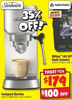 JB Hi-Fi Sunbeam Compact Barista offer