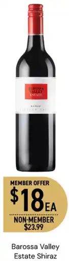 Dan Murphy's Barossa Valley Estate Shiraz offer