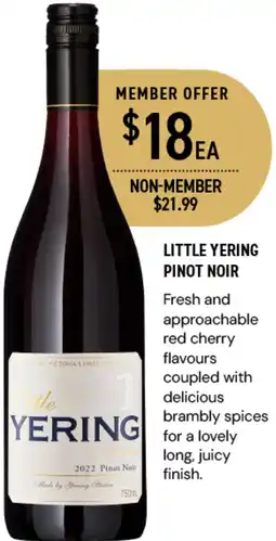 LITTLE YERING PINOT NOIR