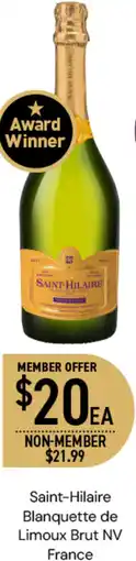 Saint-Hilaire Blanquette de Limoux Brut NV France