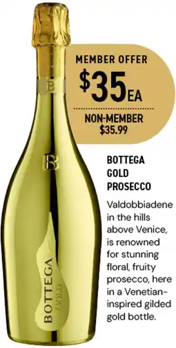 Dan Murphy's BOTTEGA GOLD PROSECCO offer