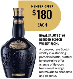 ROYAL SALUTE 21YO BLENDED SCOTCH WHISKY 700ML