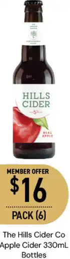 The Hills Cider Co Apple Cider 330mL Bottles