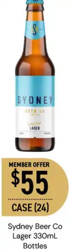 Dan Murphy's Sydney Beer Co Lager 330mL Bottles offer