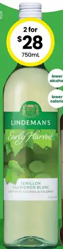 The Bottle O Lindeman's Early Harvest Range 750 ML offer