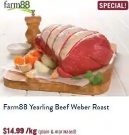 Tasman Butchers Farm88 Yearling Beef Weber Roast offer