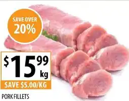 Supabarn PORK FILLETS offer