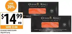 Supabarn OCEAN KING SMOKED SALMON 300 g offer